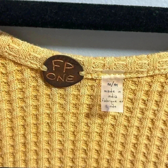 Free People Yellow Ruched Dress - Picture 6 of 8